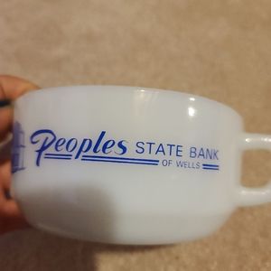 White Glass Bowl, Microwavable